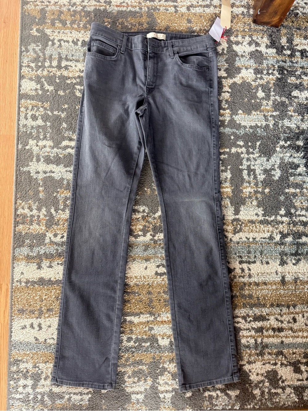 Women’s Slim Straight Jeans in Charcoal Gray